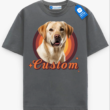 Custom Pet Portrait Tee, Pet Lover Gift, Photo Print Pet Shirt