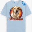 Custom Pet Portrait Tee, Pet Lover Gift, Photo Print Pet Shirt