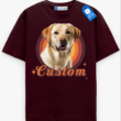 Custom Pet Portrait Tee, Pet Lover Gift, Photo Print Pet Shirt