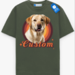 Custom Pet Portrait Tee, Pet Lover Gift, Photo Print Pet Shirt