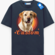 Custom Pet Portrait Tee, Pet Lover Gift, Photo Print Pet Shirt