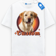 Custom Pet Portrait Tee, Pet Lover Gift, Photo Print Pet Shirt