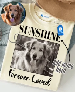 Custom Picture Pet Shirt, Dog Lover Gift, Cat Lover Gift