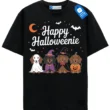 Happy Halloweenie T Shirt, Cute Dachshunds In Halloween Costumes