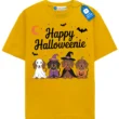 Happy Halloweenie T Shirt, Cute Dachshunds In Halloween Costumes