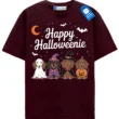 Happy Halloweenie T Shirt, Cute Dachshunds In Halloween Costumes