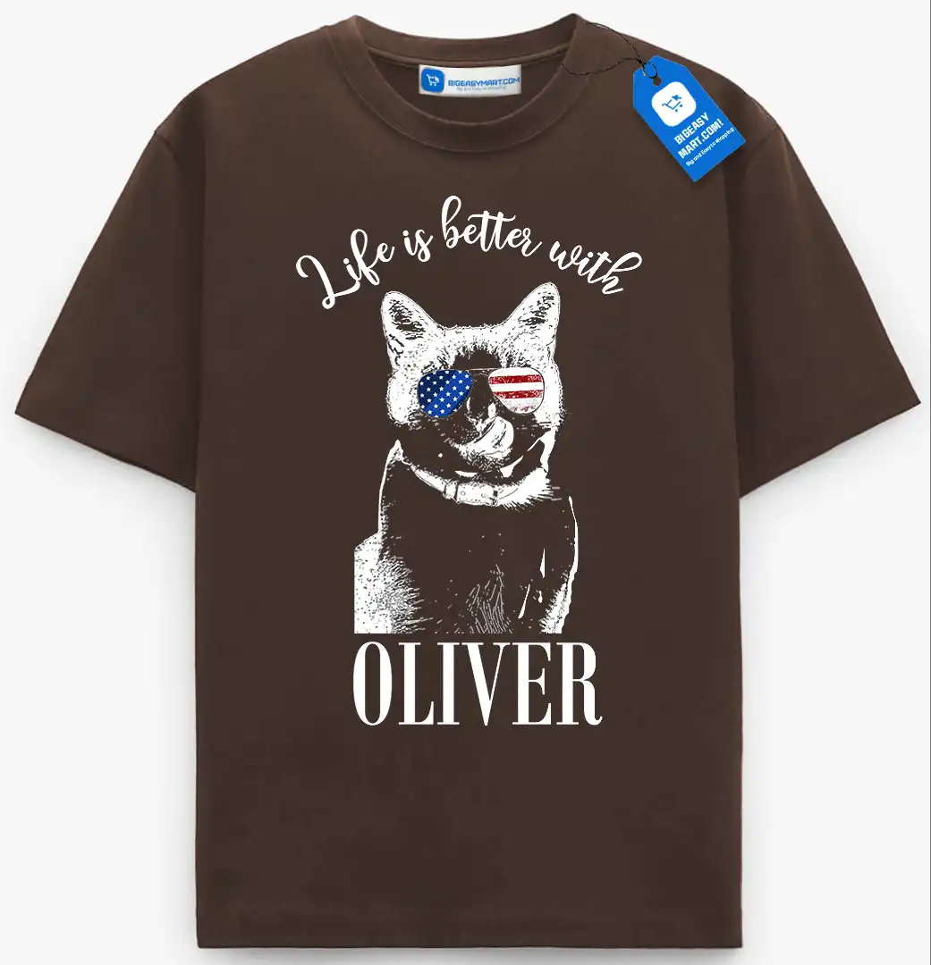 Life Is Better With My Dog/Cat Tee, Personalized Pet Lover T Shirt Life Is Better With My Dog/Cat Tee, Personalized Pet Lover T Shirt - Image 31