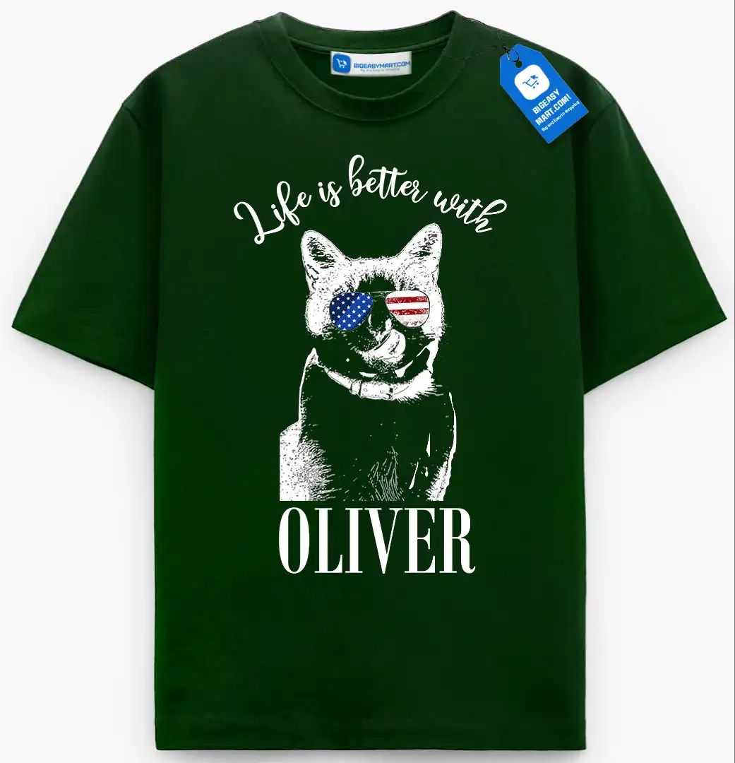 Life Is Better With My Dog/Cat Tee, Personalized Pet Lover T Shirt Life Is Better With My Dog/Cat Tee, Personalized Pet Lover T Shirt - Image 25