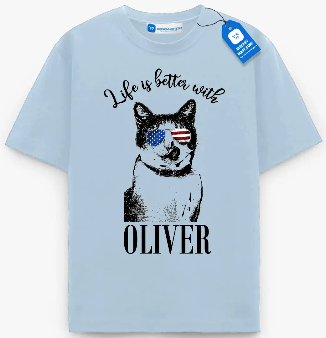 Life Is Better With My Dog/Cat Tee, Personalized Pet Lover T Shirt Life Is Better With My Dog/Cat Tee, Personalized Pet Lover T Shirt - Image 5