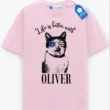 Life Is Better With My Dog/Cat Tee, Personalized Pet Lover T Shirt Life Is Better With My Dog/Cat Tee, Personalized Pet Lover T Shirt