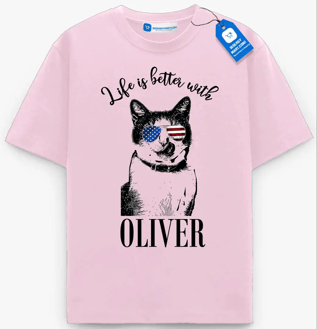 Life Is Better With My Dog/Cat Tee, Personalized Pet Lover T Shirt Life Is Better With My Dog/Cat Tee, Personalized Pet Lover T Shirt - Image 6