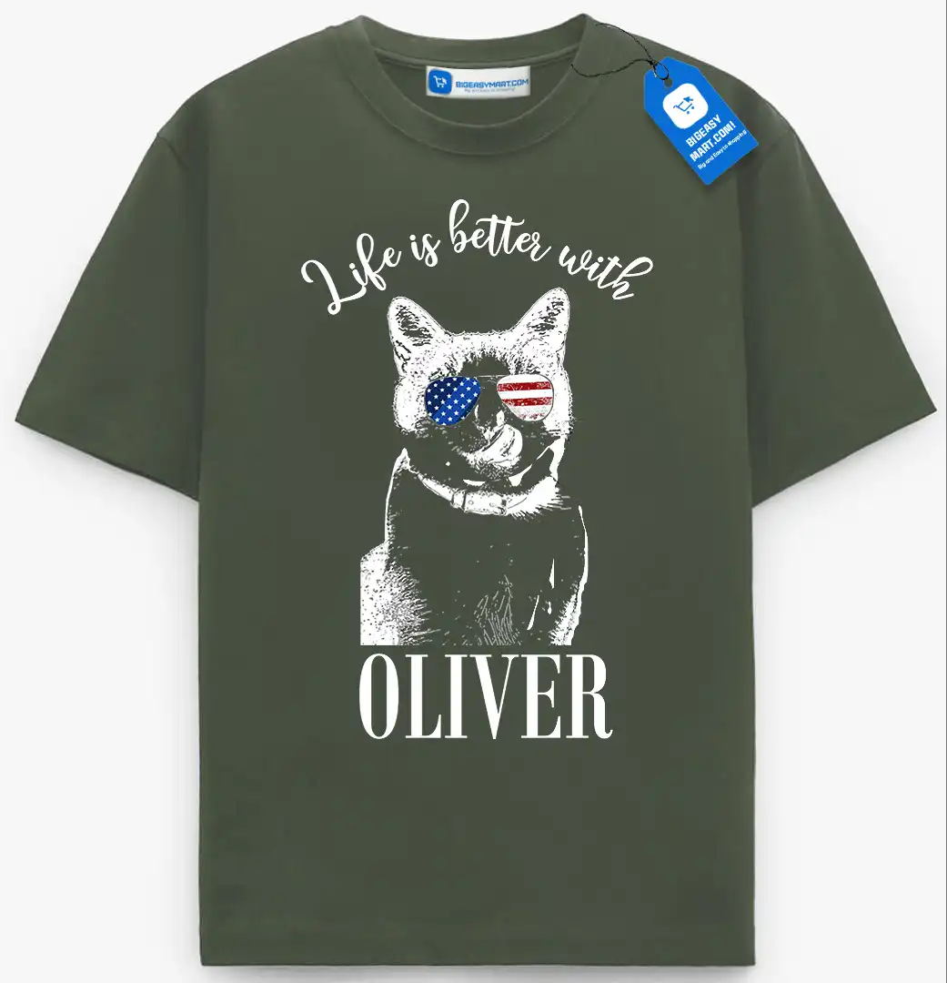 Life Is Better With My Dog/Cat Tee, Personalized Pet Lover T Shirt Life Is Better With My Dog/Cat Tee, Personalized Pet Lover T Shirt - Image 26