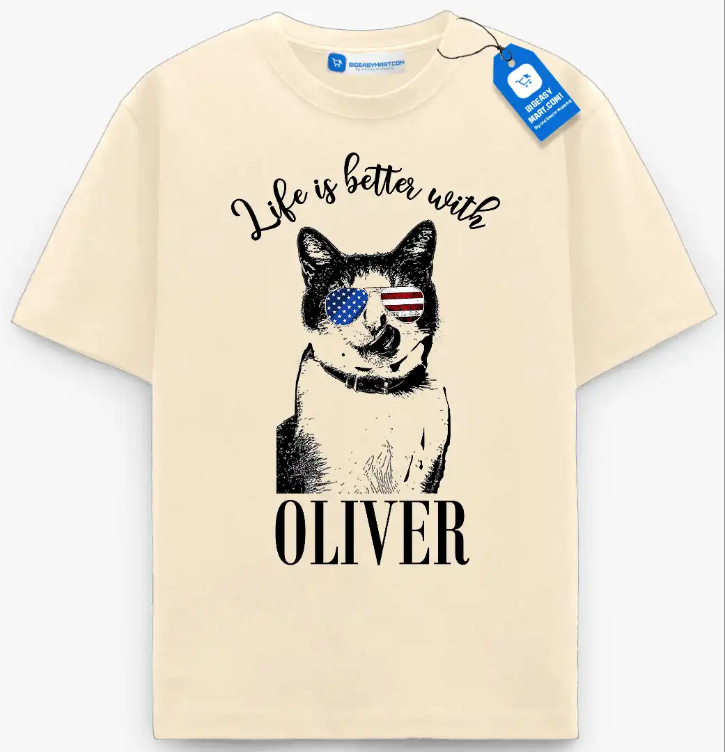 Life Is Better With My Dog/Cat Tee, Personalized Pet Lover T Shirt Life Is Better With My Dog/Cat Tee, Personalized Pet Lover T Shirt - Image 7