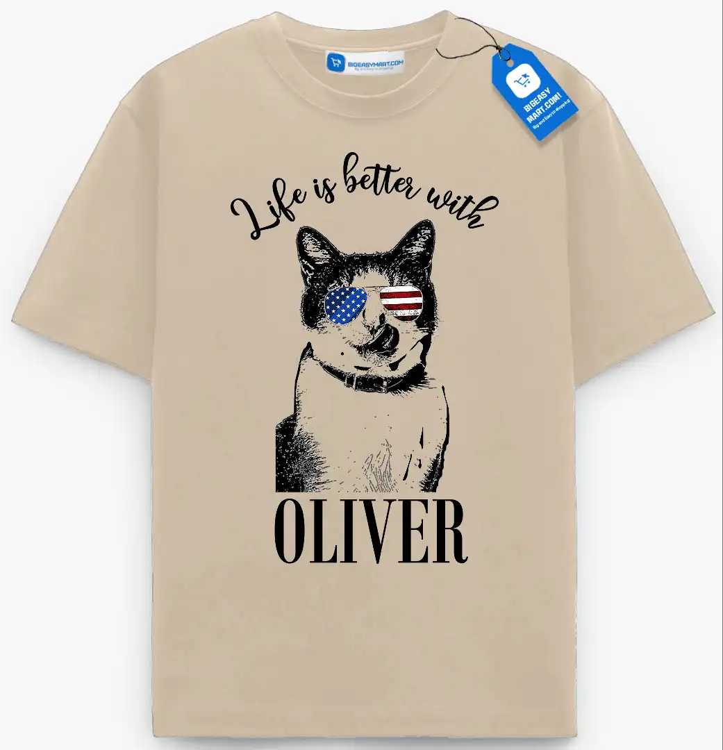 Life Is Better With My Dog/Cat Tee, Personalized Pet Lover T Shirt Life Is Better With My Dog/Cat Tee, Personalized Pet Lover T Shirt - Image 8