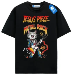 Metal Rock Cat T Shirt, Cat Lover Tee