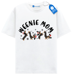Weenie Mom Chrismast T Shirt, Gift For Dog Mom