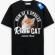 Dad of a Spoiled Rotten Cat Tee Custom Cat Dad & Cat Mom Shirt, Cat Owner Gift