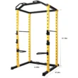 BalanceFrom PC-1 Series 1000lb Capacity Multi-Function Adjustable Power Cage Power Rack, Power Cage Only