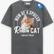 Dad of a Spoiled Rotten Cat Tee Custom Cat Dad & Cat Mom Shirt, Cat Owner Gift