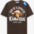Dad of a Spoiled Rotten Dog Tee, Custom Dog Name Shirt, Pet Lover Gift