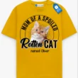 Dad of a Spoiled Rotten Cat Tee Custom Cat Dad & Cat Mom Shirt, Cat Owner Gift