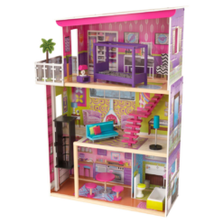 KidKraft Super Model Wooden Dollhouse with Elevator and 11 Accessories