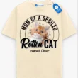 Dad of a Spoiled Rotten Cat Tee Custom Cat Dad & Cat Mom Shirt, Cat Owner Gift
