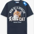 Dad of a Spoiled Rotten Cat Tee Custom Cat Dad & Cat Mom Shirt, Cat Owner Gift