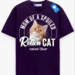 Dad of a Spoiled Rotten Cat Tee Custom Cat Dad & Cat Mom Shirt, Cat Owner Gift
