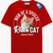 Dad of a Spoiled Rotten Cat Tee Custom Cat Dad & Cat Mom Shirt, Cat Owner Gift