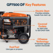 Generac GP 9400 / 7500 -Watt Dual fuel Portable Generator Generac GP 9400 / 7500 -Watt Dual fuel Portable Generator