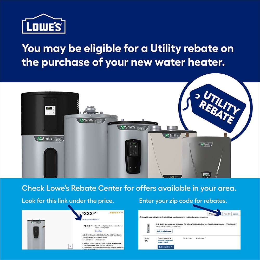 A.O. Smith Signature Series 8-GPM 190000-BTU Indoor Natural Gas/Liquid Propane Tankless Water Heater A.O. Smith Signature Series 8-GPM 190000-BTU Indoor Natural Gas/Liquid Propane Tankless Water Heater