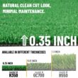 Ottomanson Artificial grass 7x47 Fake Grass Turf Rug For Patio Lawn Landscape 6.5-ft x 47-ft Artificial Grass
