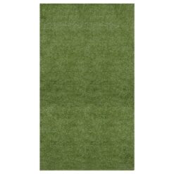 Ottomanson Artificial grass 7x44 Realistic Fake Grass Turf Rug For Patio Lawn Landscape 6.5-ft x 44-ft Artificial Grass