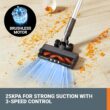 WORX 20V PowerShare Cordless Stick Vacuum WX038L.9, Powerful Cordless Vacuum Cleaner 25Kpa High Suction for Pet Hair, Lightweight Handheld Vacuum Cleans Floors Carpet Car – Tool Only