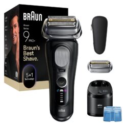 Braun Series 9 PRO+ Electric Shaver, Pro SensoAdapt, 6in1 SmartCare Center, 9660CCPS, Black