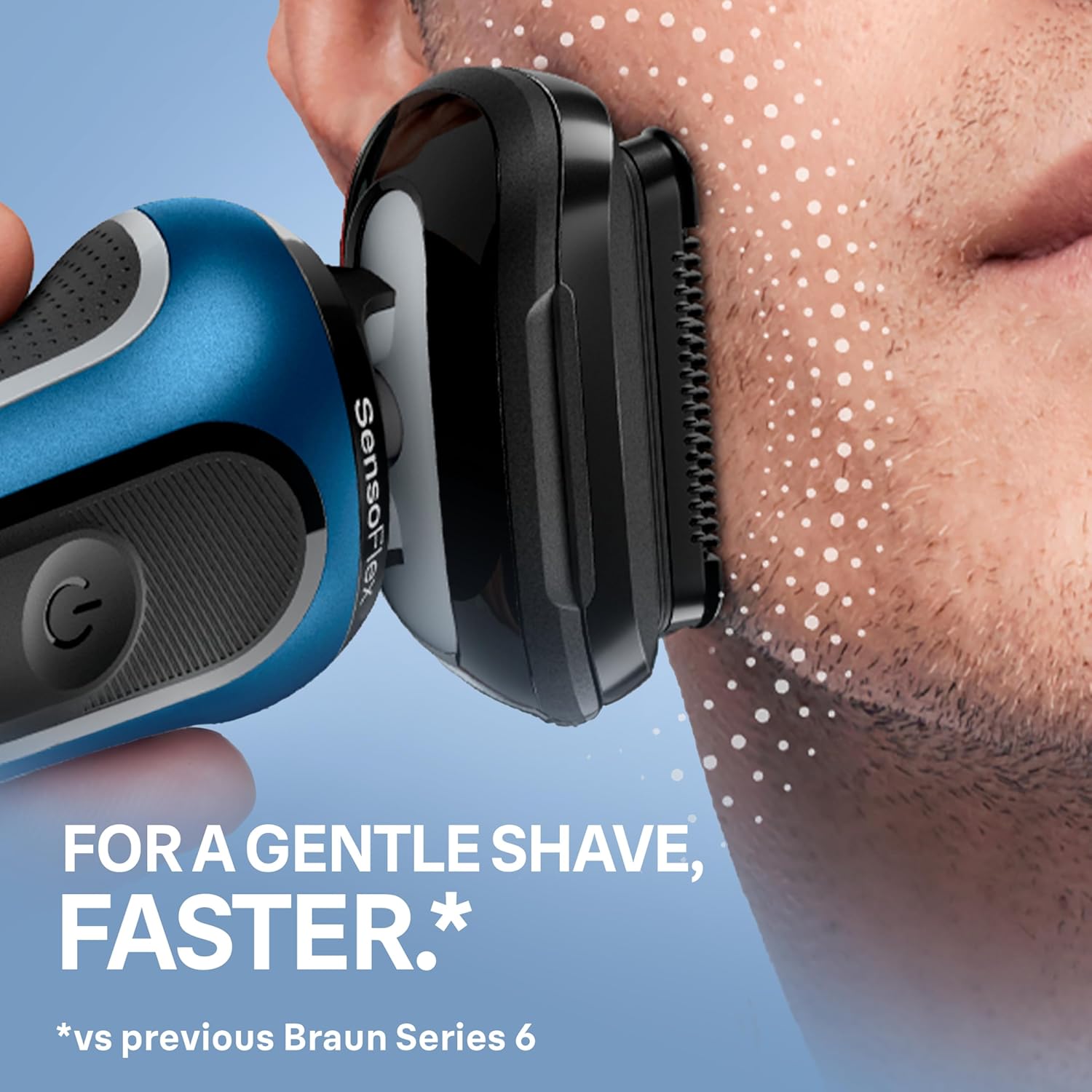 Braun Electric Shaver for Men, Series 6 6177cc, Wet & Dry Shave, Turbo & Gentle Shaving Modes, Foil Shaver, Blue Braun Electric Shaver for Men, Series 6 6177cc, Wet & Dry Shave, Turbo & Gentle Shaving Modes, Foil Shaver, Blue