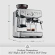 Breville Barista Express Impress Espresso Machine BES876DBL, Damson Blue