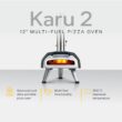 Ooni Karu 2 Multi-Fuel Outdoor Pizza Oven - Wood and Gas Outdoor Pizza Oven Ooni Karu 2 Multi-Fuel Outdoor Pizza Oven - Wood and Gas Outdoor Pizza Oven with Pizza Stone & Intergrated Thermometer, Pizza Oven Outdoor, Dual Fuel 12 Inch Pizza Maker, Outdoor Cooking Grill