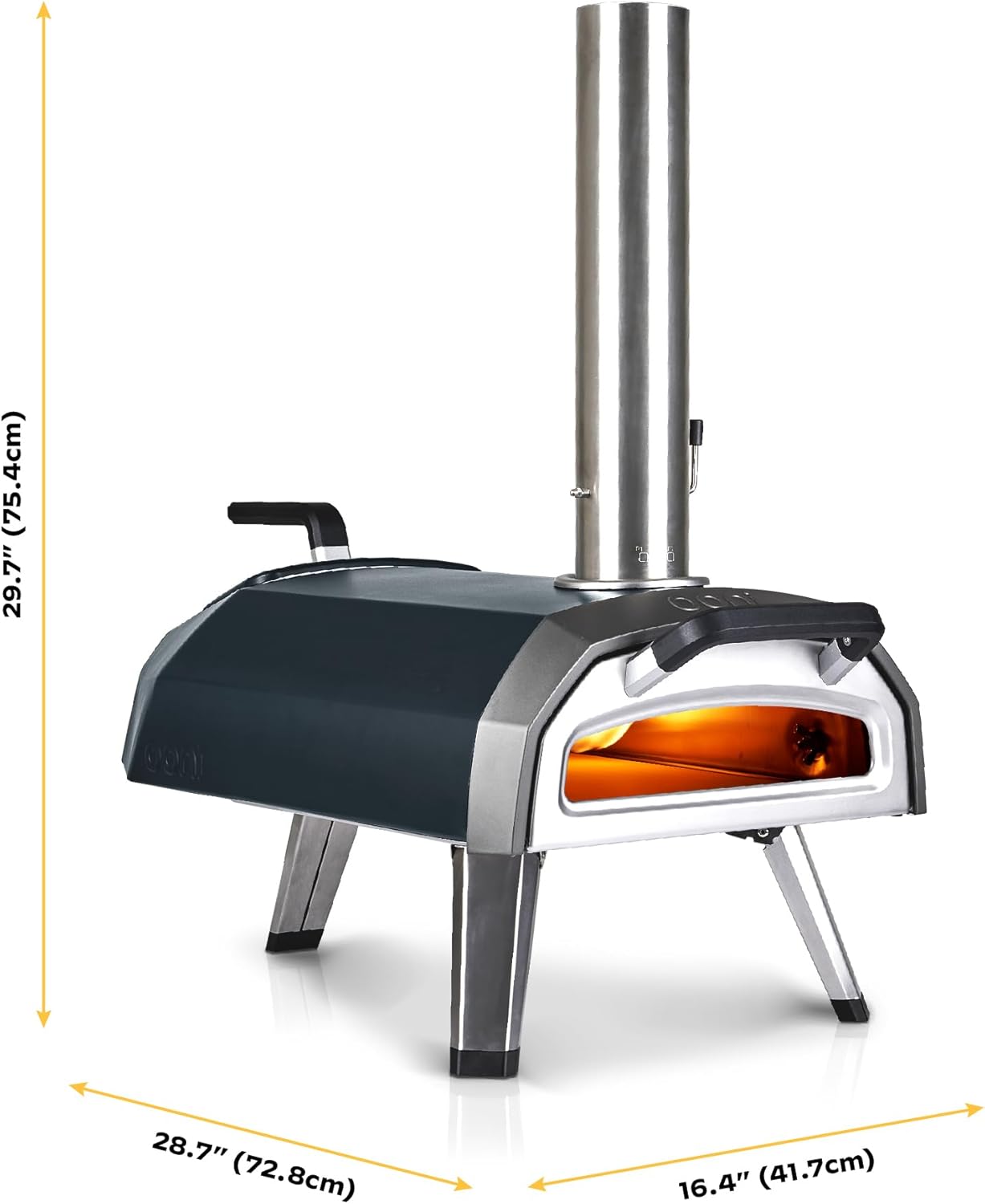 Ooni Karu 2 Multi-Fuel Outdoor Pizza Oven - Wood and Gas Outdoor Pizza Oven Ooni Karu 2 Multi-Fuel Outdoor Pizza Oven - Wood and Gas Outdoor Pizza Oven with Pizza Stone & Intergrated Thermometer, Pizza Oven Outdoor, Dual Fuel 12 Inch Pizza Maker, Outdoor Cooking Grill