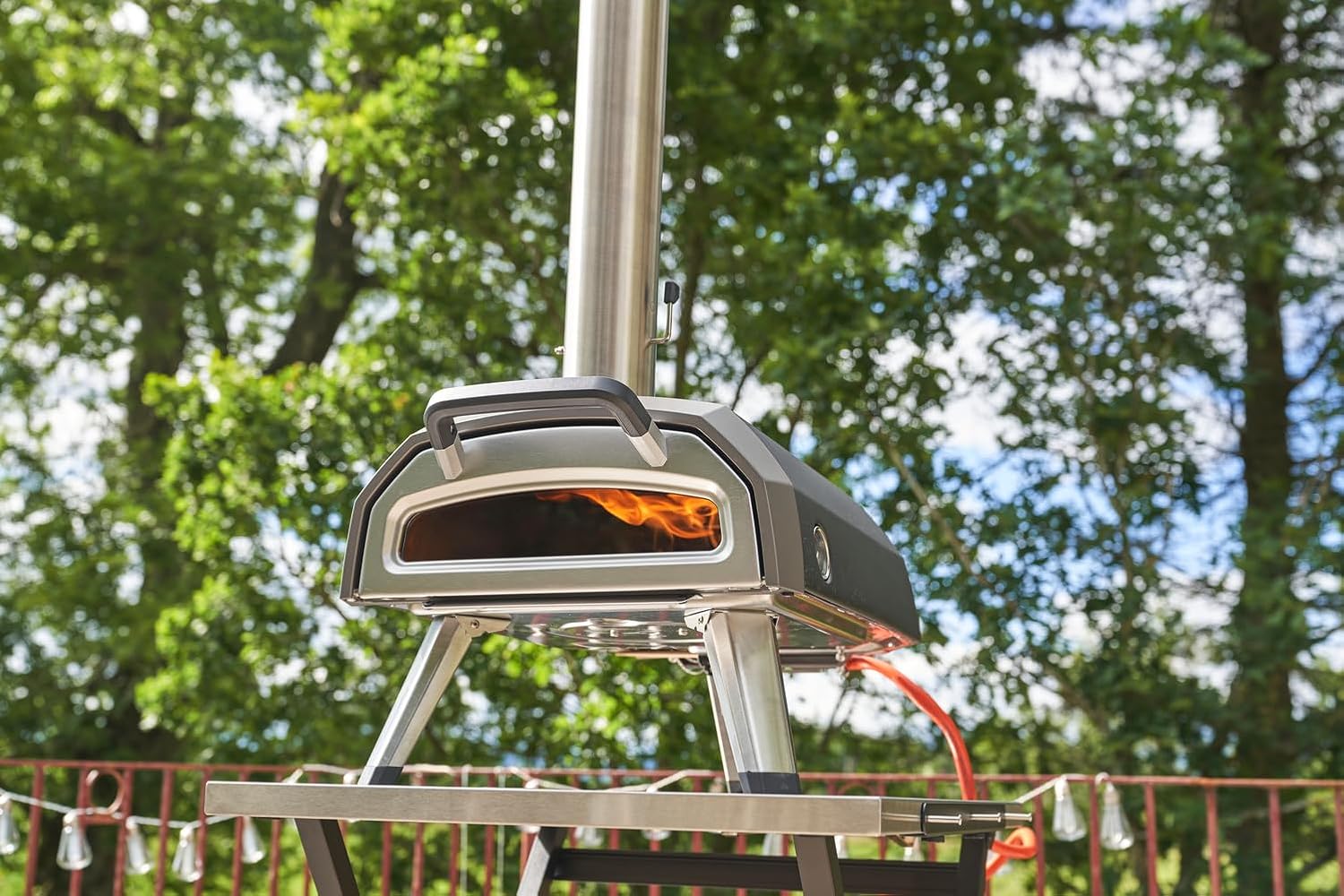Ooni Karu 2 Multi-Fuel Outdoor Pizza Oven - Wood and Gas Outdoor Pizza Oven Ooni Karu 2 Multi-Fuel Outdoor Pizza Oven - Wood and Gas Outdoor Pizza Oven with Pizza Stone & Intergrated Thermometer, Pizza Oven Outdoor, Dual Fuel 12 Inch Pizza Maker, Outdoor Cooking Grill
