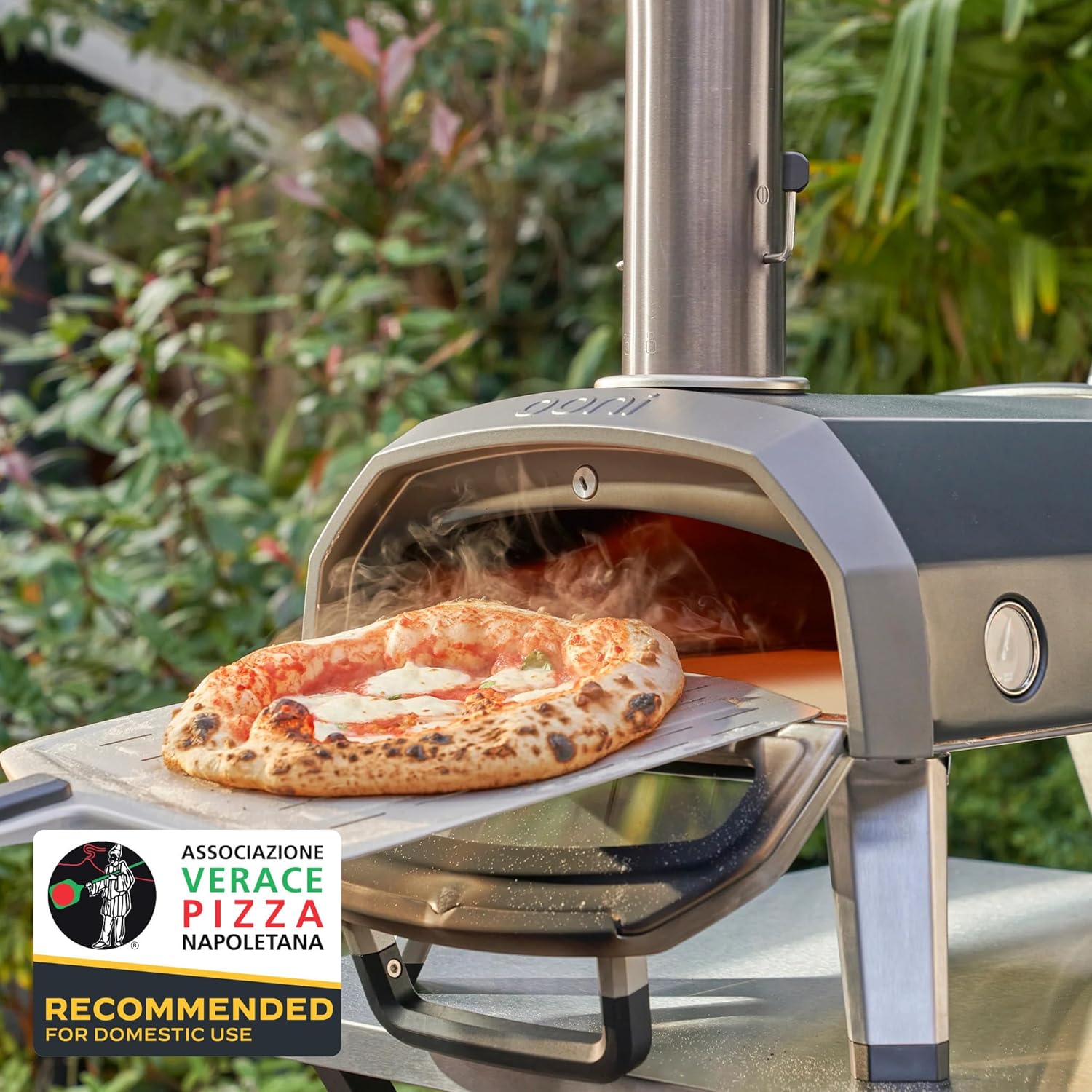 Ooni Karu 2 Multi-Fuel Outdoor Pizza Oven - Wood and Gas Outdoor Pizza Oven Ooni Karu 2 Multi-Fuel Outdoor Pizza Oven - Wood and Gas Outdoor Pizza Oven with Pizza Stone & Intergrated Thermometer, Pizza Oven Outdoor, Dual Fuel 12 Inch Pizza Maker, Outdoor Cooking Grill