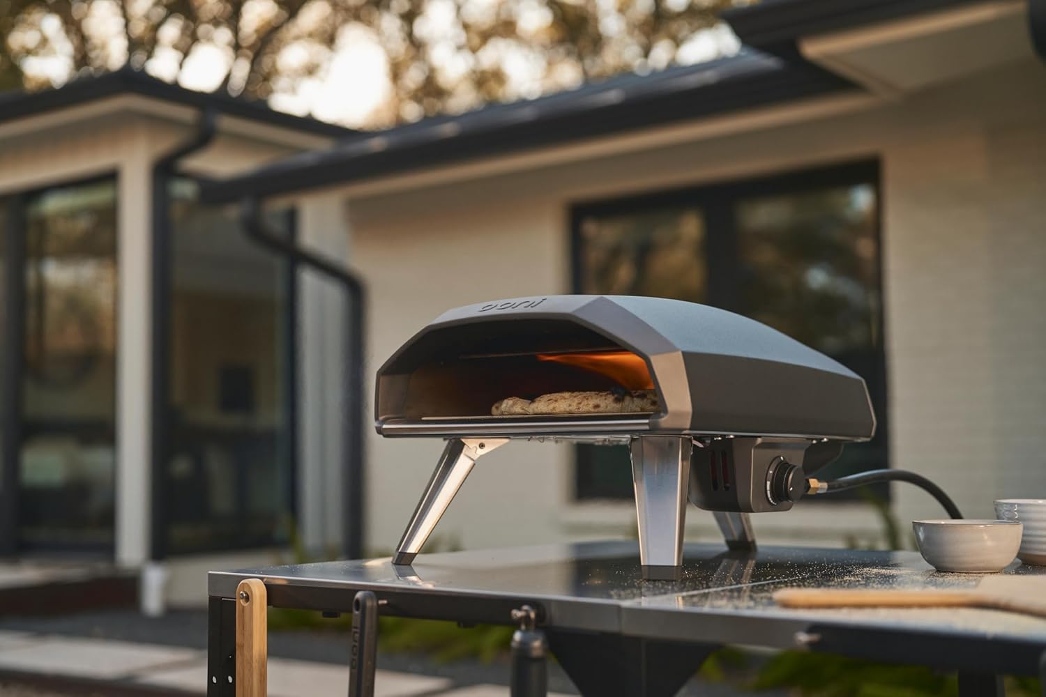 Ooni Koda 2 Gas Pizza Oven – 14" Outdoor Pizza Oven Cooks Pizza in 60 Seconds, Includes 28 mBar Regulator and Gas Hose, Propane Grill Reaches 500°C - Black Ooni Koda 2 Gas Pizza Oven – 14" Outdoor Pizza Oven Cooks Pizza in 60 Seconds, Includes 28 mBar Regulator and Gas Hose, Propane Grill Reaches 500°C - Black