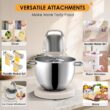 8.4QT Commercial Stand Mixer 800W with NSF Certified and Aluminum Die Casting, Mixers Kitchen Electric Stand Mixer Metal Food Mixer with Stainless Steel 8L Bowl, Dough Hook, Whisk and Beater