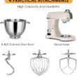 8.4QT Commercial Stand Mixer 800W with NSF Certified and Aluminum Die Casting, Mixers Kitchen Electric Stand Mixer Metal Food Mixer with Stainless Steel 8L Bowl, Dough Hook, Whisk and Beater