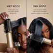 Shark Glam Ceramic & Powerful Air Styling & Drying System, with Silki Straightener & Shark Glossi Air Glosser, for Drying, Curling, Straightening & Glossing with Diffuser, HD6052S (Curly & Coily Hair)