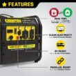 Champion Power Equipment 4250-Watt Dual Fuel RV Ready Portable Open Frame Inverter Generator with Quiet Technology Champion Power Equipment 4250-Watt Dual Fuel RV Ready Portable Open Frame Inverter Generator with Quiet Technology