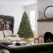 National Tree Company 7.5 ft Pre-Lit Downswept Douglas Fir Artificial Christmas Tree, 750 LED Lights, PowerConnect, Foot Pedal, 10 Light Functions, 1,867 Tips, Includes Stand, Green