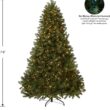 National Tree Company 7.5 ft Pre-Lit Downswept Douglas Fir Artificial Christmas Tree, 750 LED Lights, PowerConnect, Foot Pedal, 10 Light Functions, 1,867 Tips, Includes Stand, Green