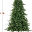 Best Choice Products Full Aspen Christmas Tree, 7.5ft Pre-lit Realistic Noble Fir w/ 700 Glowing Micro LED Lights, 2-in-1 White & Multicolor
